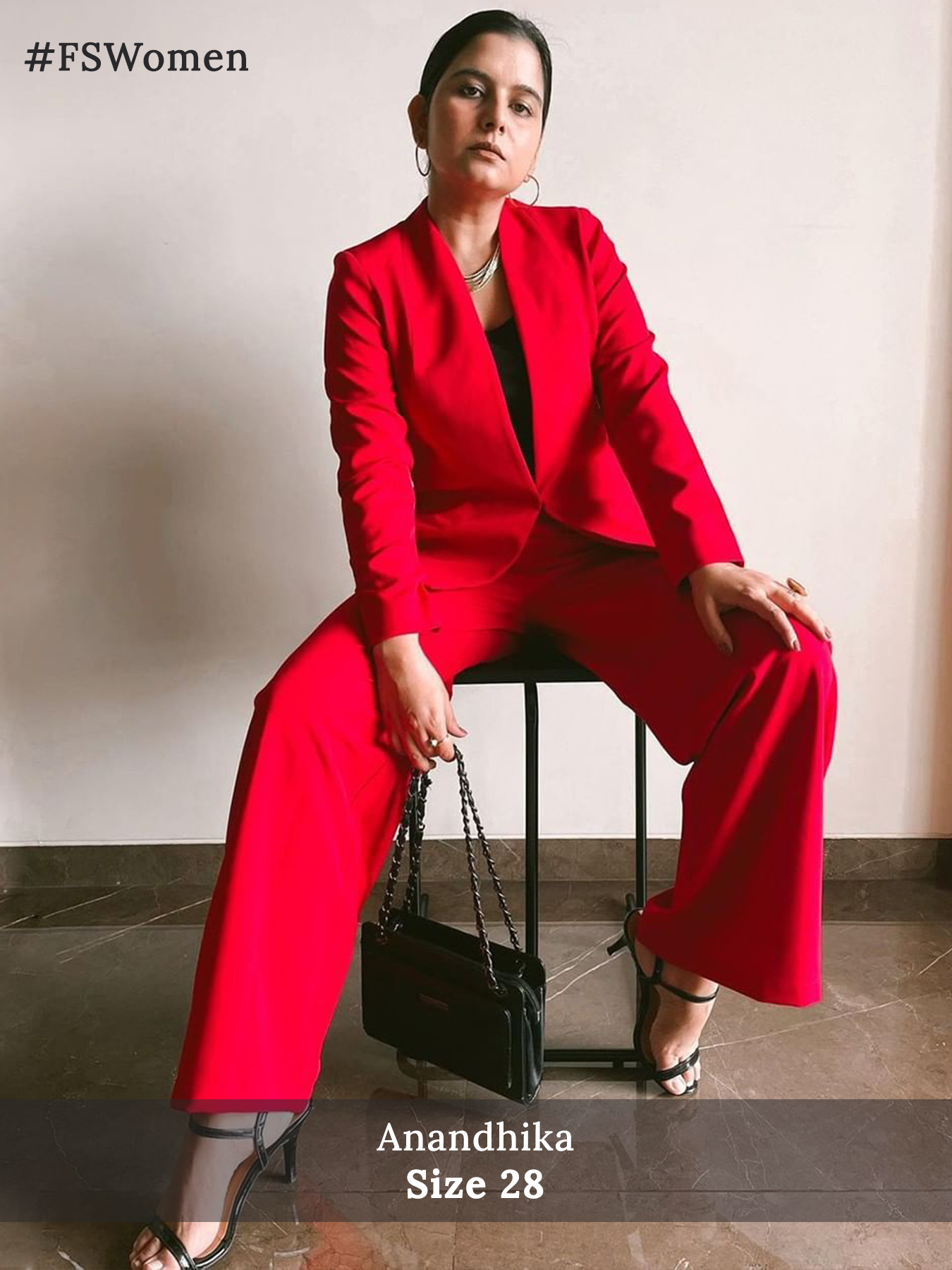 Wide Leg Pants - Red