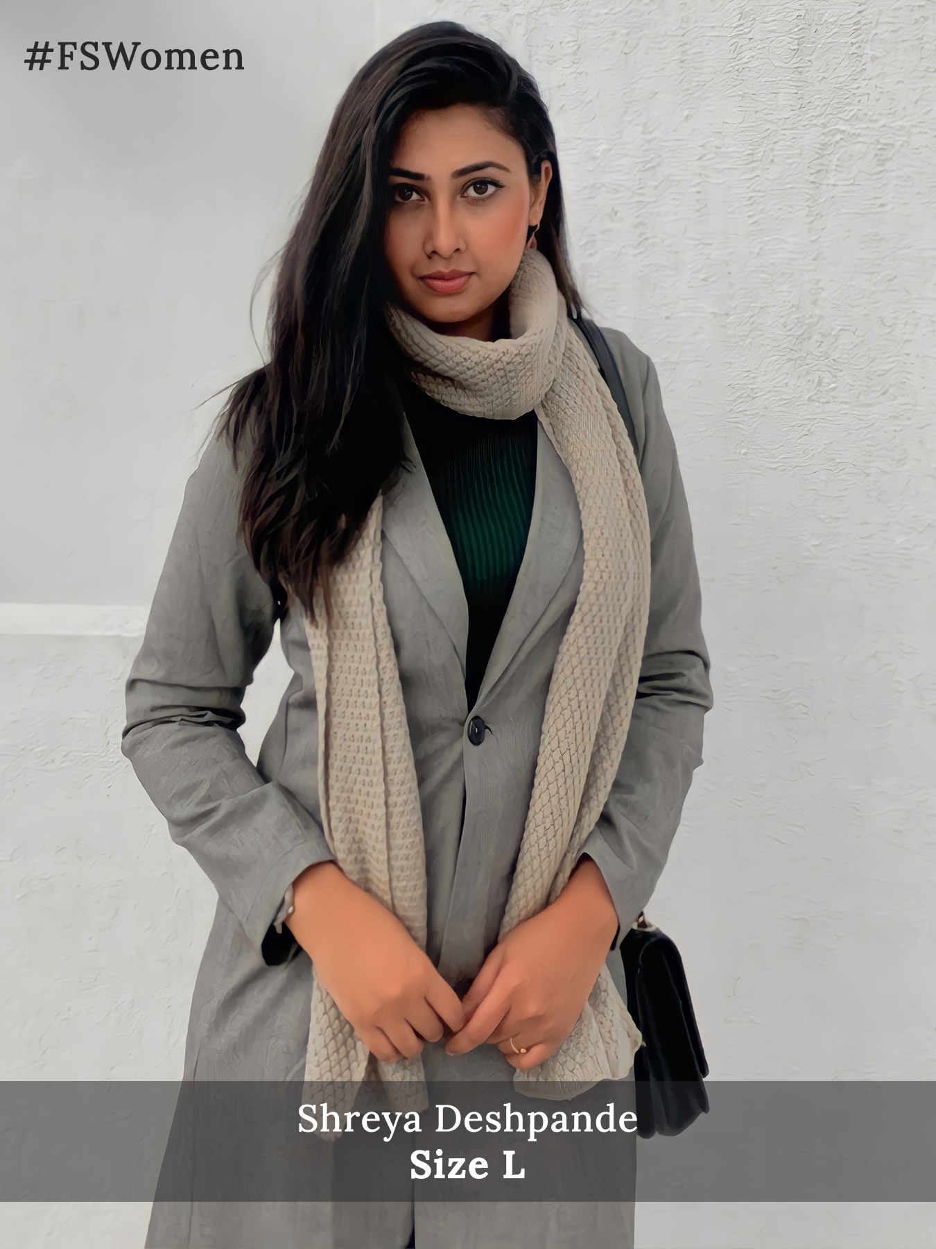 Knee Length Trench Coat - Dark Grey