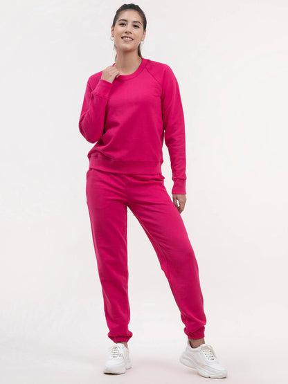 Cotton Tracksuit - Fuchsia