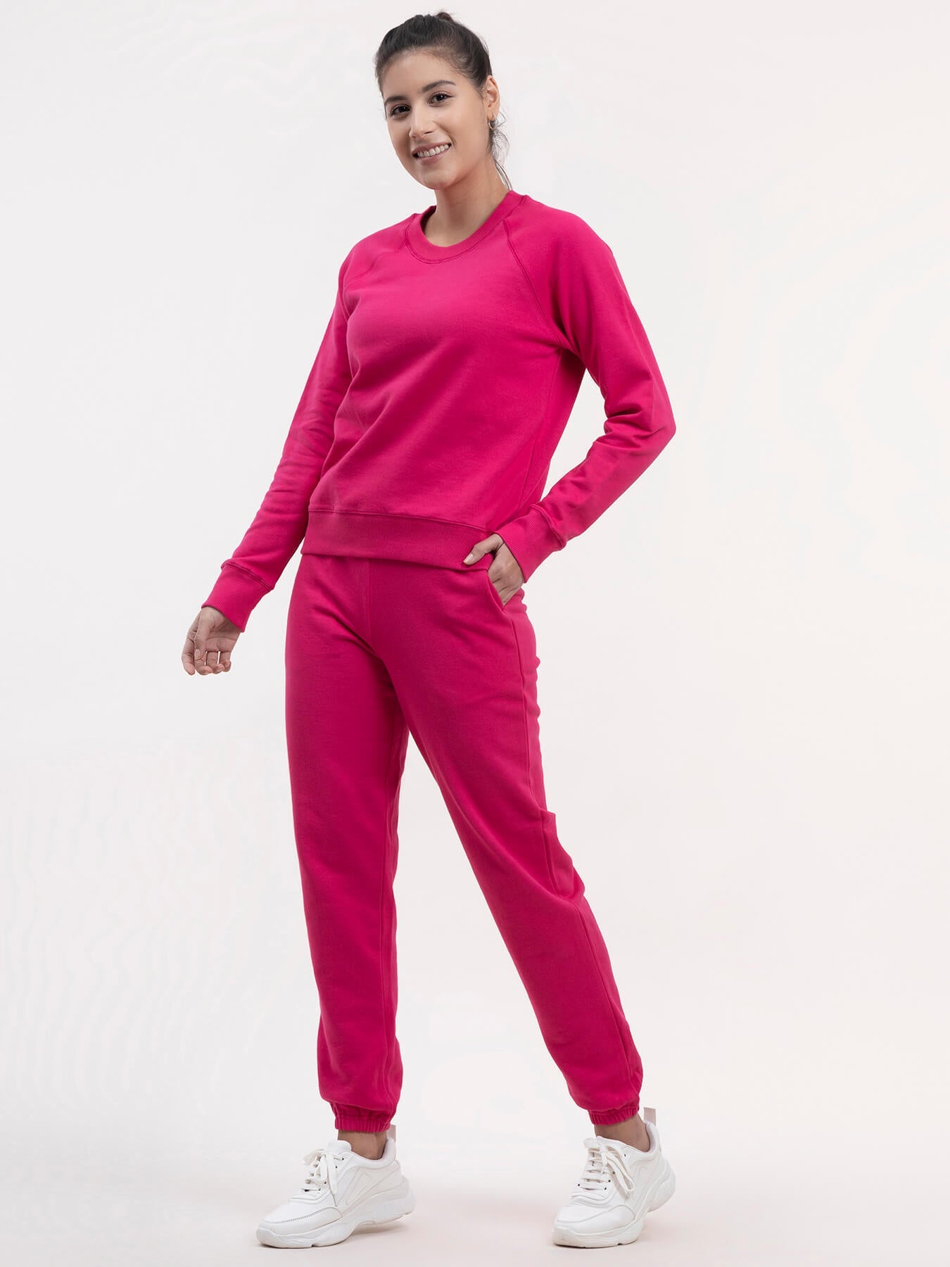 Cotton Tracksuit - Fuchsia