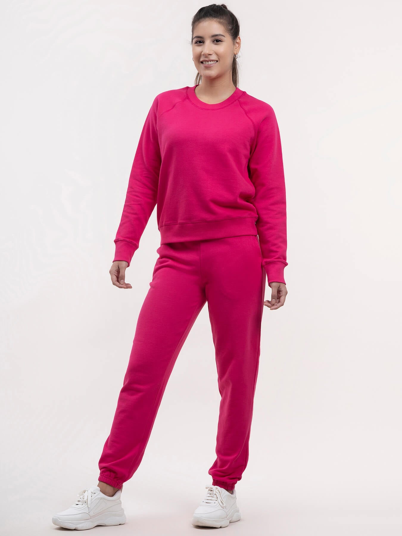 Cotton Tracksuit - Fuchsia