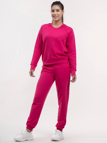 Cotton Tracksuit - Fuchsia