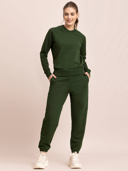 Cotton Tracksuit - Olive