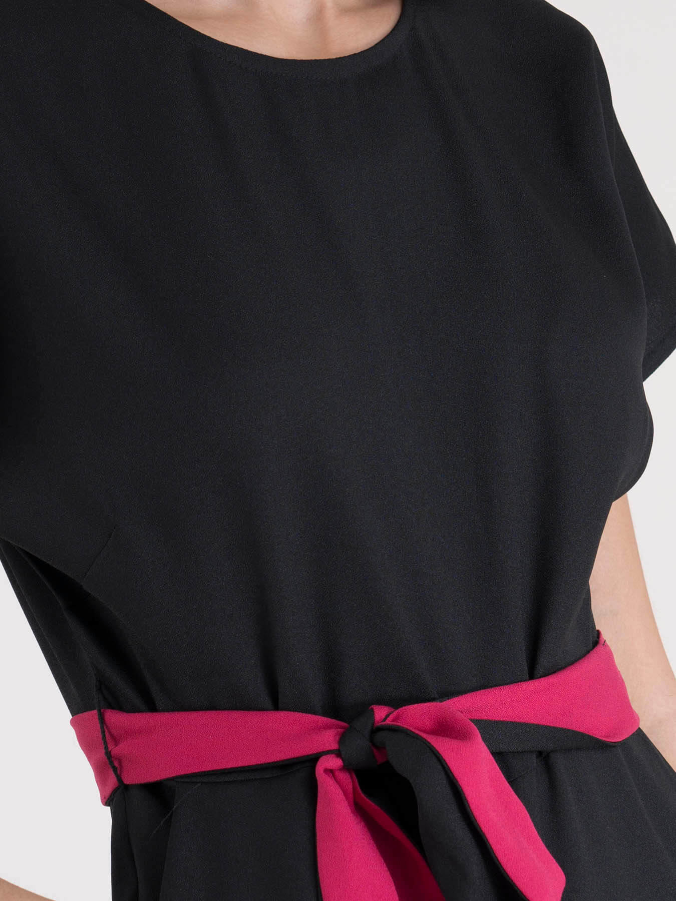 Drop Shoulder Jumpsuit - Black