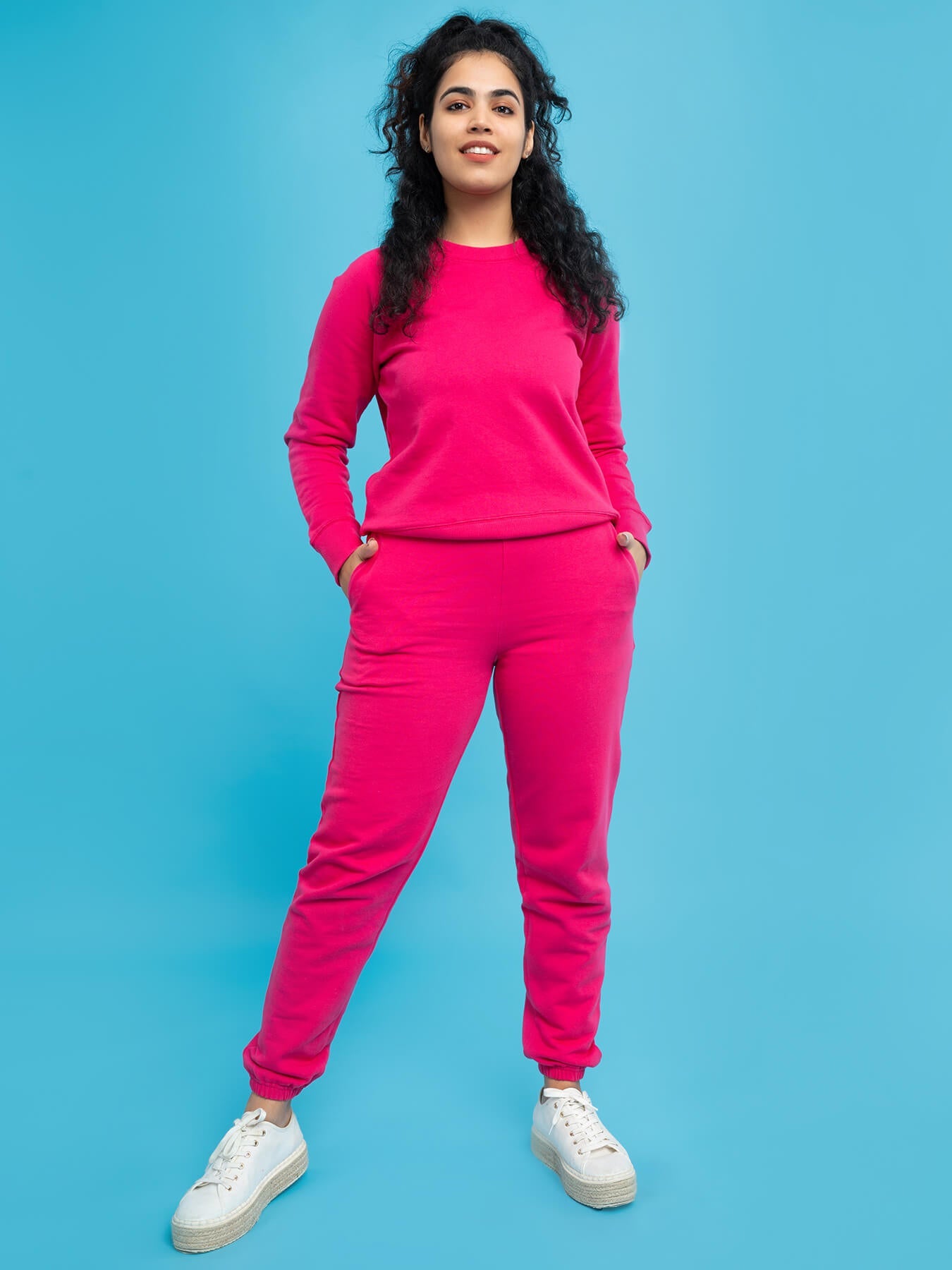 Cotton Tracksuit - Fuchsia