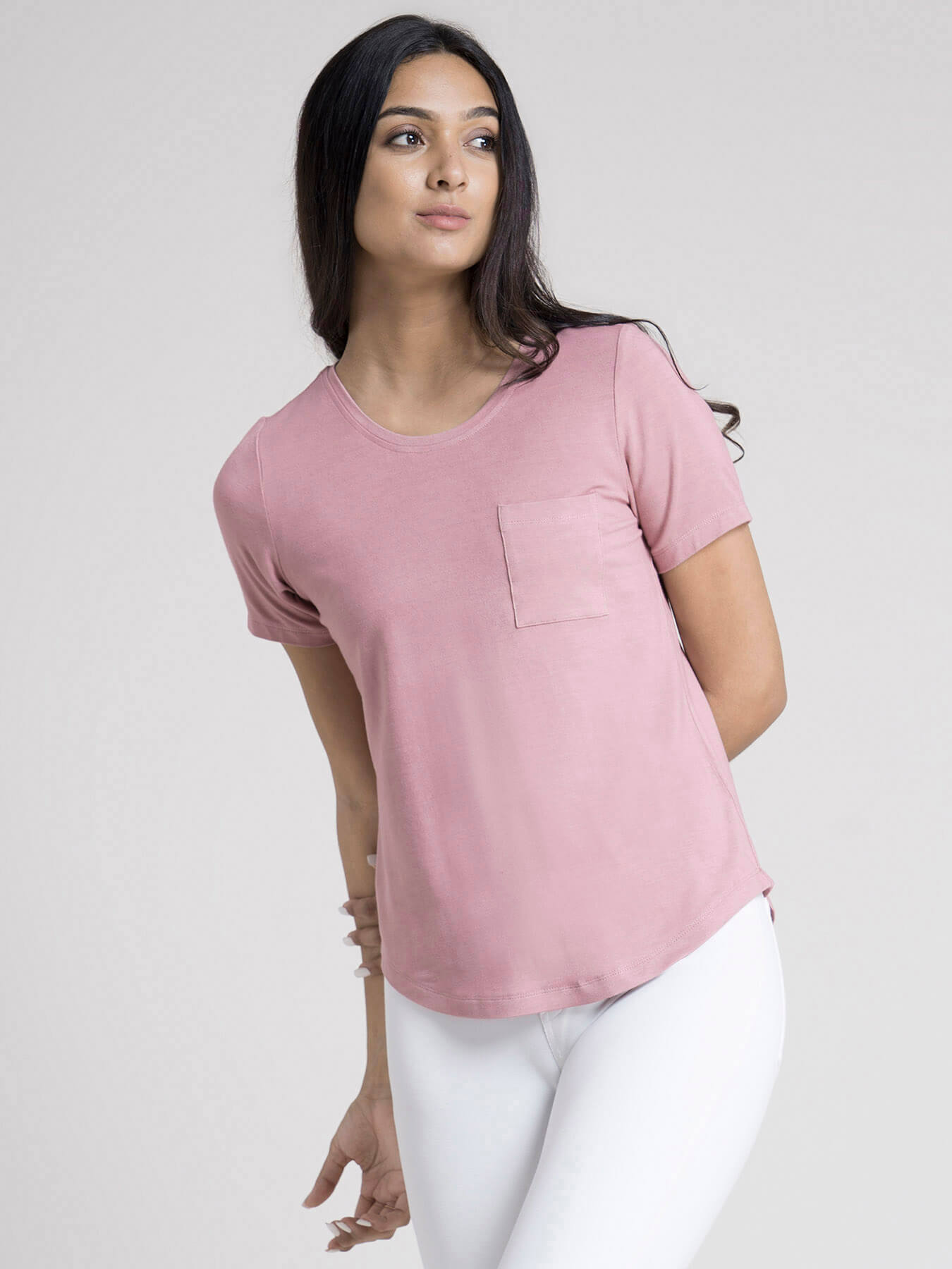 Round Neck T-shirt - Pink