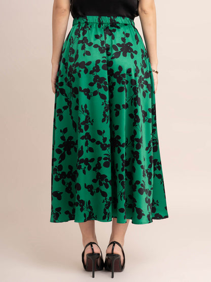 Floral Printed A-Line Skirt