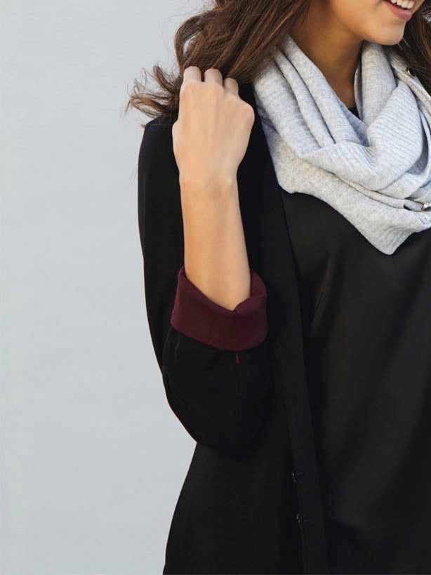 Collared Long Coat - Black